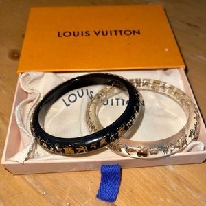 Gorgeous Louis Vuitton discontinued acrylic bangles!